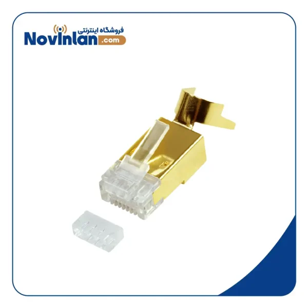 سوکت شبکه شانه دار CAT6 SFTP طلایی