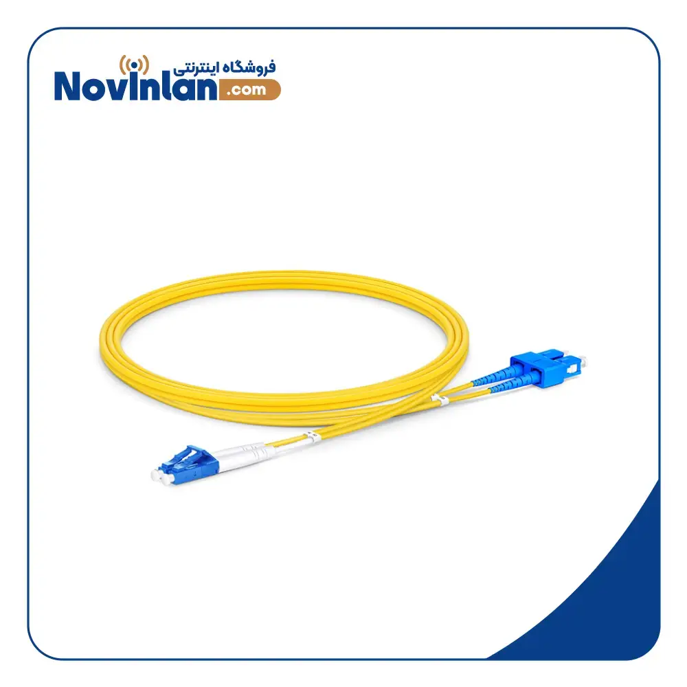 fiber-optic-patch-cord-sc-lc-sm-1m-dx-upc پچ کورد فیبر نوری 1 متری SC-LC سینگل مود داپلکس UPC