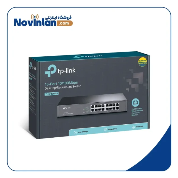 سوییچ 16 پورت 10/100 رکمونت تی پی لینک مدل TL-SF1016DS