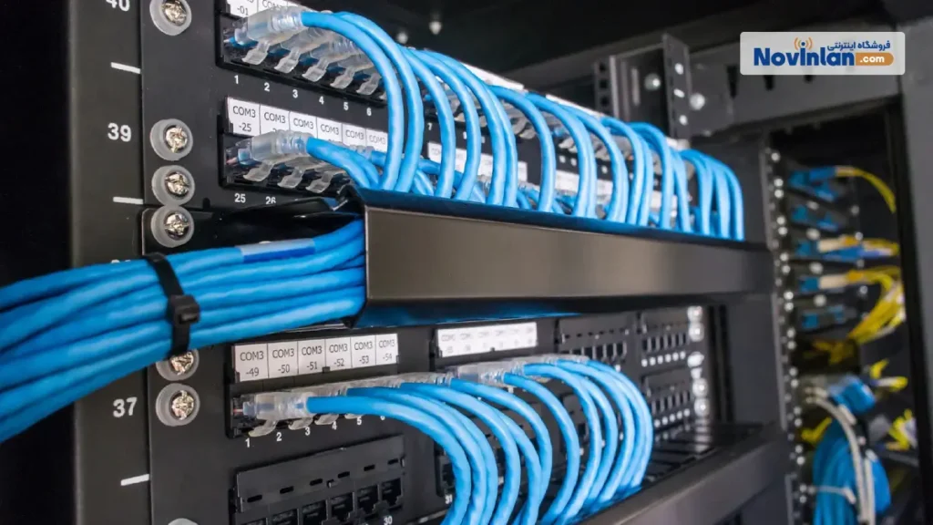 نصب پچ کورد شبکه در رک | خرید پچ کورد شبکه | نوین لن