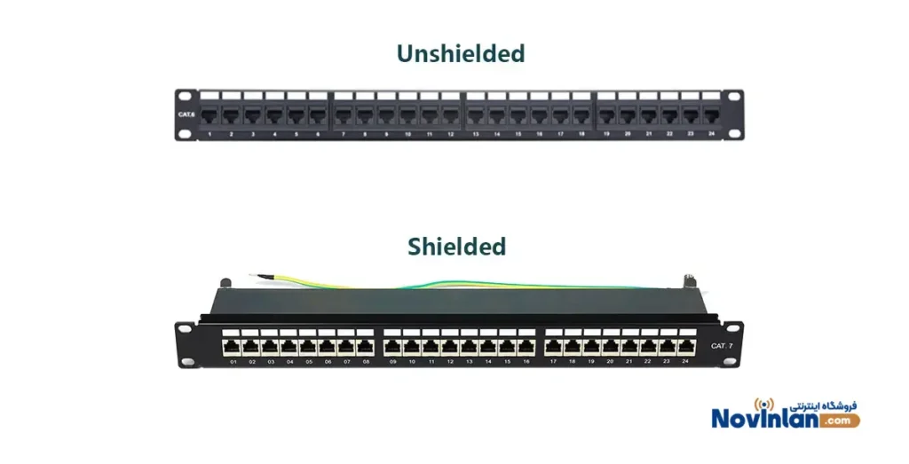 پچ پنل شبکه UTP و SFTP | نوین لن | novinlan