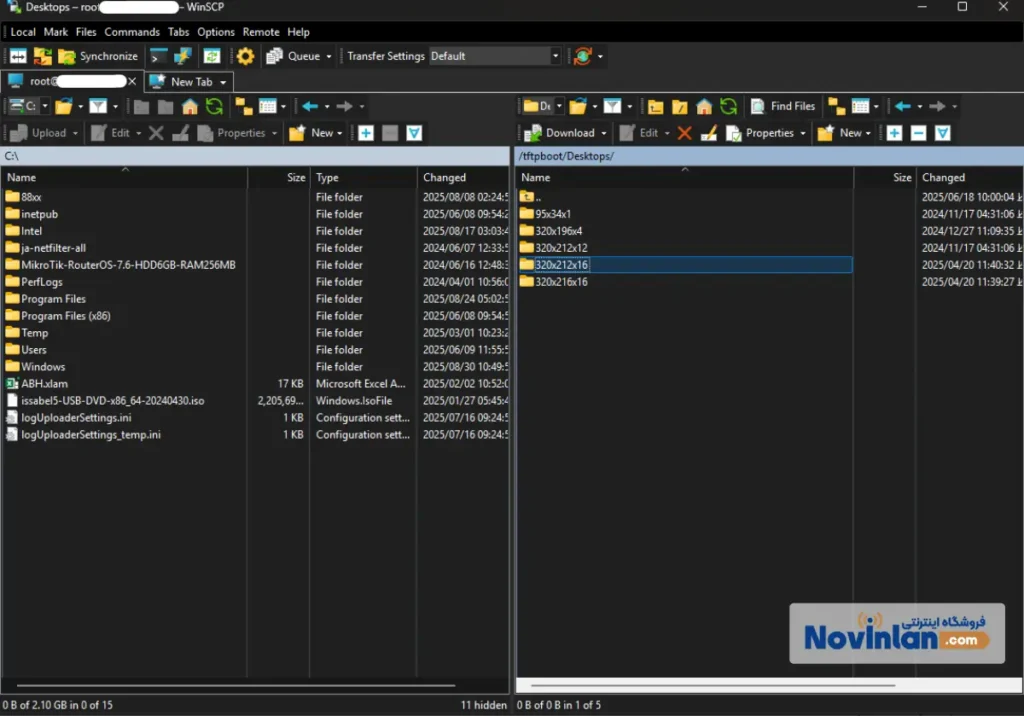 اتصال به TFTP ایزابل با WinSCP | راه اندازی ویپ در مشهد